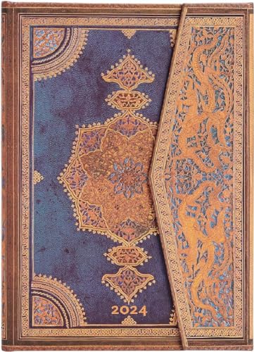 Paperblanks 12-Monatskalender 2024 Safawidisch Indigo, Horizontal, Midi 130 x 180 mm. Praktisch und stilvoll! #Paperblanks #Kalender #Safawidisch #Indigo #Weihnachten #Geschenk #Deals - Jetzt bei Amazon kaufen!