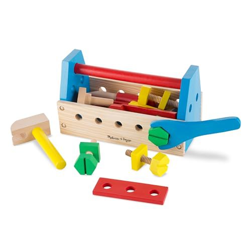 Tragbarer Werkzeugkasten aus Holz von Melissa & Doug für stundenlangen Bauspaß und Lernen. Ideal für kleine Handwerker. #MelissaAndDoug #Holzspielzeug #Werkzeugkasten #Kinderspielzeug #Weihnachten #Geschenk #Angebot - Jetzt bei Amazon kaufen!