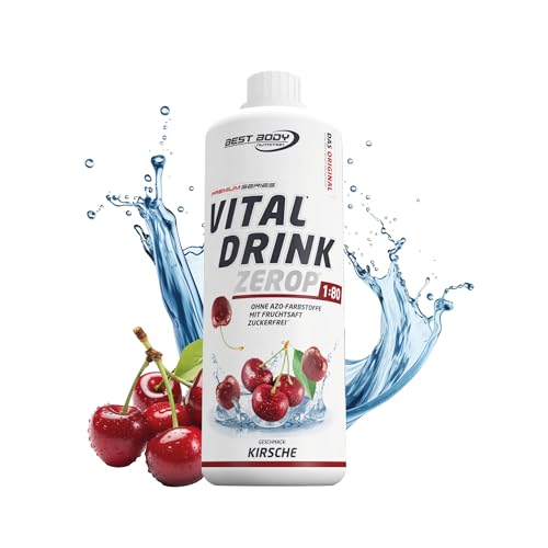 Vital Drink ZEROP - zuckerfreier Sirup mit Kirschgeschmack für 80 Liter Getränke, 1 Liter Flasche. #BestBodyNutrition #VitalDrink #Sirup #Gesundheit #Weihnachten #Geschenk #Preisfehler - Jetzt bei Amazon kaufen!