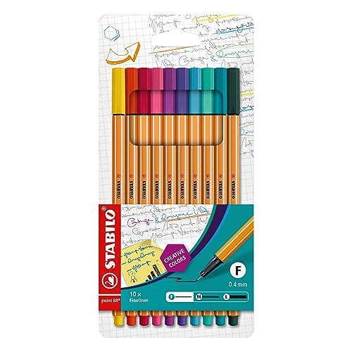 STABILO Fineliner point 88-10er Pack mit Sonderfarben für präzises Schreiben und Skizzieren. #STABILO #Fineliner #Sonderfarben #Schreibwaren #Weihnachten #Geschenk #Deals - Jetzt bei Amazon kaufen!