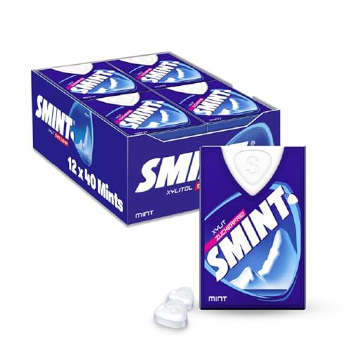 SMINT Mint 12 Dispenser, je 40 zuckerfreie Mints mit Xylit für frischen Atem. 12 x 8g #SMINT #Mint #Zuckerfrei #FreshBreath #Weihnachten #Geschenk #Rabatt - Jetzt bei Amazon kaufen!