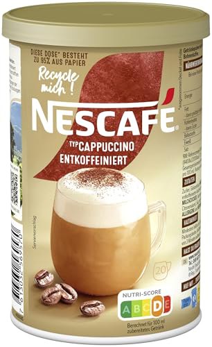 NESCAFE GOLD Typ Cappuccino Entkoffeiniert, koffeinfrei, vollmundig aromatisch, Getränkepulver aus entkoffeiniertem löslichem Bohnenkaffee, 1 x 250g #NESCAFE #Cappuccino #Entkoffeiniert #Genuss #Deutschland #Geschenk #Angebot - Jetzt bei Amazon kaufen!