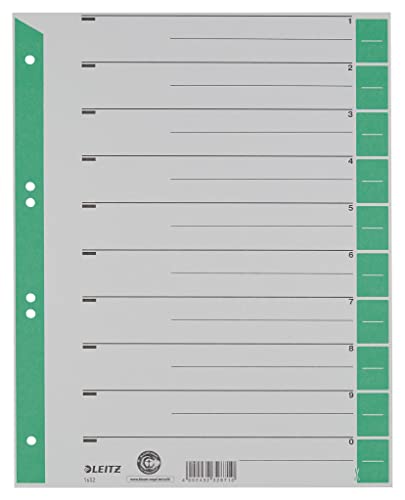 Leitz Register für A4, individuell zuschneidbare Tabs, 25 Stück in Grau/Grün aus Recyclingkarton. Perfekt für die Organisation. #Leitz #Register #Recycling #Organisation #Weihnachten #Geschenk #Preisfehler - Jetzt bei Amazon kaufen!