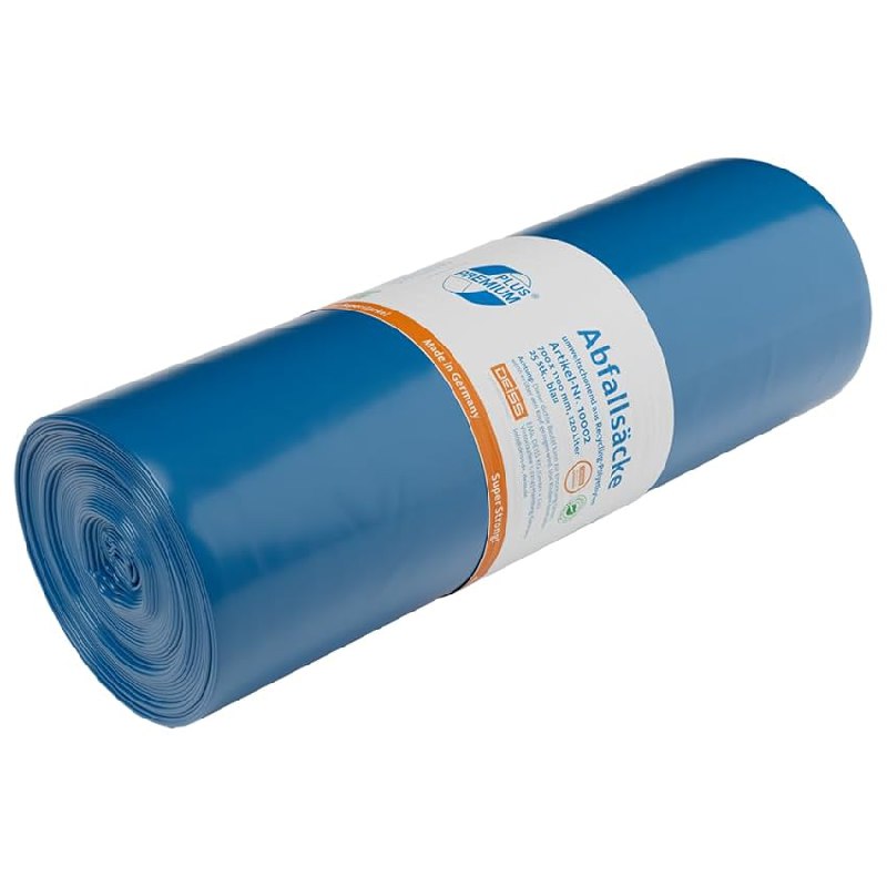 Deiss 10002 Premium-Abfallsack aus Recycling-LDPE 120 l in blau. 150 Stück zum Aktionspreis! #Deiss #Abfallsack #Recycling #Angebot #Deutschland #Geschenk #Rabatt - Jetzt bei Amazon kaufen!