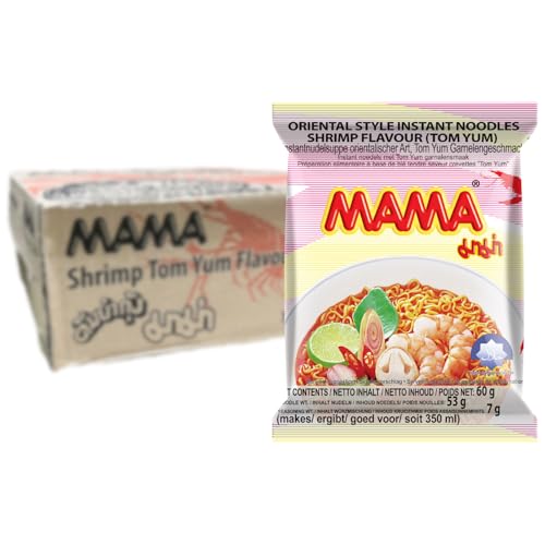 30x 60 g Packung MAMA Instantnudelsuppe Tom Yum mit Garnelengeschmack. Perfekt für einen genussvollen orientalischen Genuss. #MAMA #Instantnudelsuppe #TomYum #delicious #Weihnachten #Geschenk #Schnäppchen - Jetzt bei Amazon kaufen!