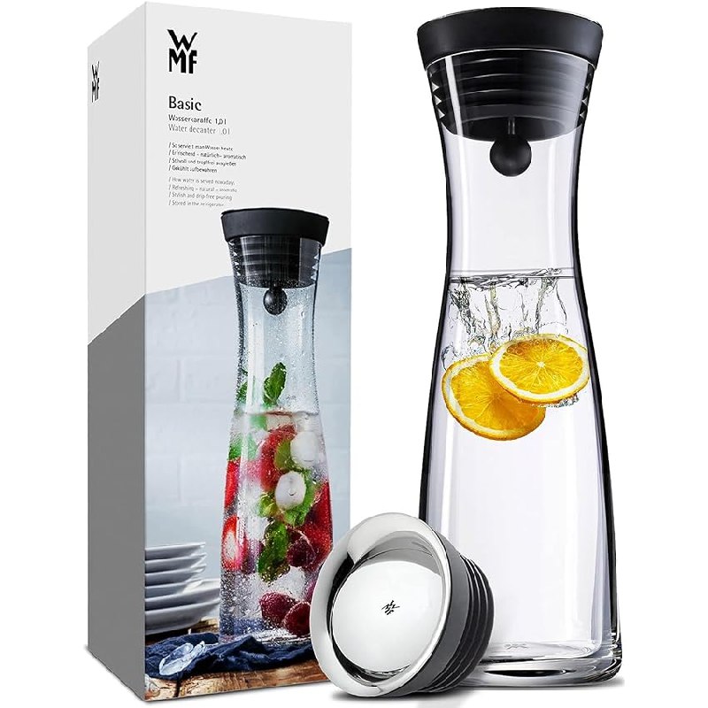 WMF Basic Wasserkaraffe aus Glas, 1 Liter. Elegant und praktisch für frisches Wasser. Jetzt nur 24,95€! #WMF #Wasserkaraffe #Glas #Angebot #Deutschland #Geschenk #Rabatt - Jetzt bei Amazon kaufen!