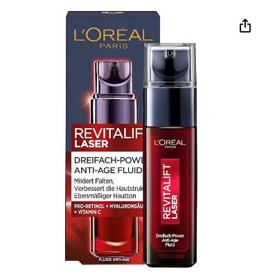 L'Oreal Paris Revitalift Laser X3, Anti-Aging Gesichtspflege mit dreifacher Wirkung und Hyaluronsäure. #LOrealParis #RevitaliftLaserX3 #AntiAging #TripleEffect #Deutschland #Geschenk #Schnäppchen - Jetzt bei Amazon kaufen!