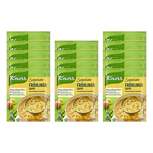 Knorr Suppenliebe Frühlingssuppe für Nudelsuppe mit Gemüse, ohne Zusatzstoffe und Farbstoffe. 14x3 Teller. #Knorr #Frühlingssuppe #Gemüsesuppe #Genuss #Weihnachten #Geschenk #Angebot - Jetzt bei Amazon kaufen!