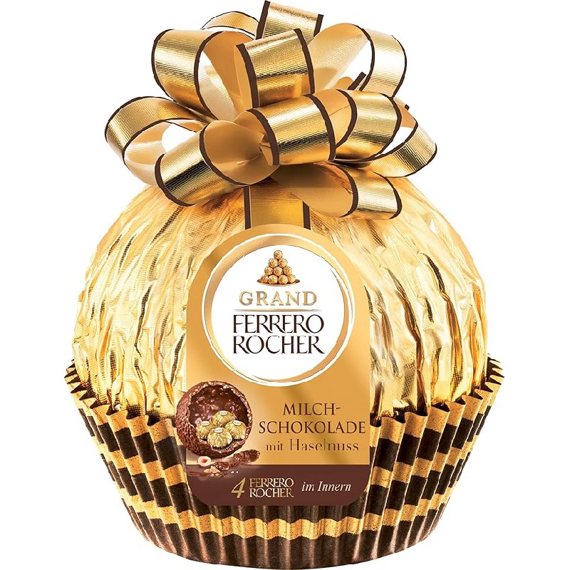 Genieße die weihnachtliche Milch-Schokoladen-Praline Grand Ferrero Rocher mit Haselnuss in einer 240g Packung. #FerreroRocher #Weihnachten #Schokolade #Süßigkeiten #Weihnachten #Geschenk #Rabatt - Jetzt bei Amazon kaufen!