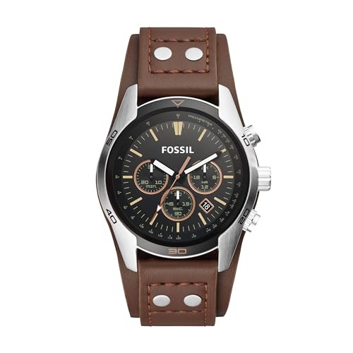 Fossil Coachman Uhr für Herren, Chronographenwerk mit Edelstahl- oder Lederarmband, Schwarz, 44MM #Fossil #Herrenuhr #Chronograph #Sale #Deutschland #Geschenk #Angebot - Jetzt bei Amazon kaufen!