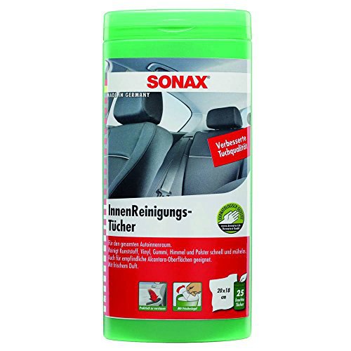 SONAX Lingettes de nettoyage intérieur, 25 Stück, reinigen gründlich alle Oberflächen im Auto und Haushalt. #SONAX #Reinigungstücher #Fahrzeuginnenraum #Sauberkeit #Weihnachten #Geschenk #Rabatt - Jetzt bei Amazon kaufen!