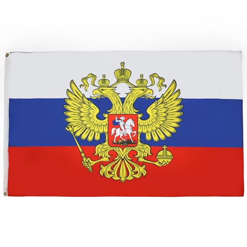 AZ FLAG - Flagge Russland Mit Adler - 150x90 cm aus 100% Polyester mit Messingösen. Ideal für patriotische Dekorationen. #AZFLAG #Russland #Fahne #Patriotisch #Weihnachten #Geschenk #Preisfehler - Jetzt bei Amazon kaufen!