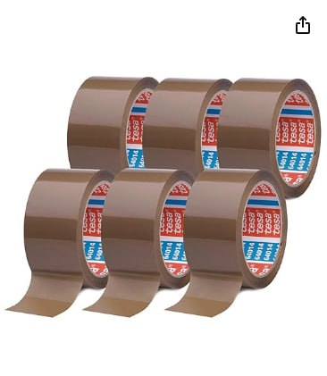 Get 6 rolls of tesapack 64014 low-noise parcel tape for packing and shipping in brown color, each 66m long. #tesapack #parceltape #shippingessentials #packingtape #Deutschland #Geschenk #Preisfehler - Jetzt bei Amazon kaufen!