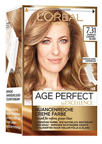 Excellence Age Perfect 7.31 Dunkles Caramelblond - innovative Haarfarbe für reife Frauen. #Excellence #AgePerfect #Haarfarbe #Beauty #Deutschland #Geschenk #Schnäppchen - Jetzt bei Amazon kaufen!