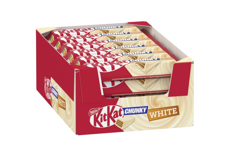 Leckerer KITKAT CHUNKY White Schokoriegel von NESTLE im 24er Pack mit knuspriger Waffel und weißer Schokolade #KITKAT #Schokoriegel #Nestle #Leckerei #Deutschland #Geschenk #Rabatt - Jetzt bei Amazon kaufen!