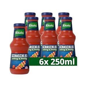 Knorr Schlemmersauce Schaschlik, 6x250ml. Authentischer Geschmack, vielseitig einsetzbar. #Knorr #Schaschlik #Sauce #Genuss #Deutschland #Geschenk #Preisfehler - Jetzt bei Amazon kaufen!