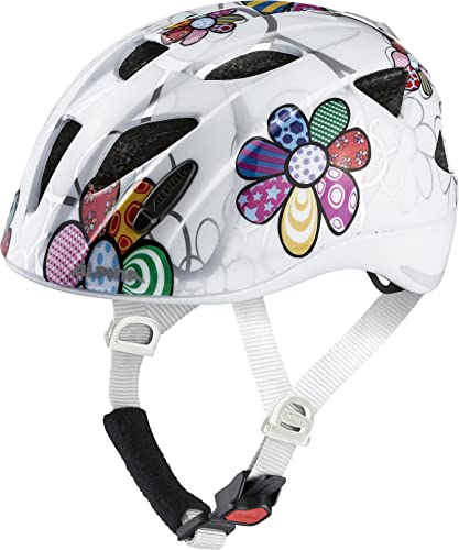 XIMO FLASH - LED Fahrradhelm für Kinder in weiß mit Blumenmuster, sicher und anpassbar. #ALPINA #Fahrradhelm #Kinder #Sicherheit #Weihnachten #Geschenk #Deals - Jetzt bei Amazon kaufen!