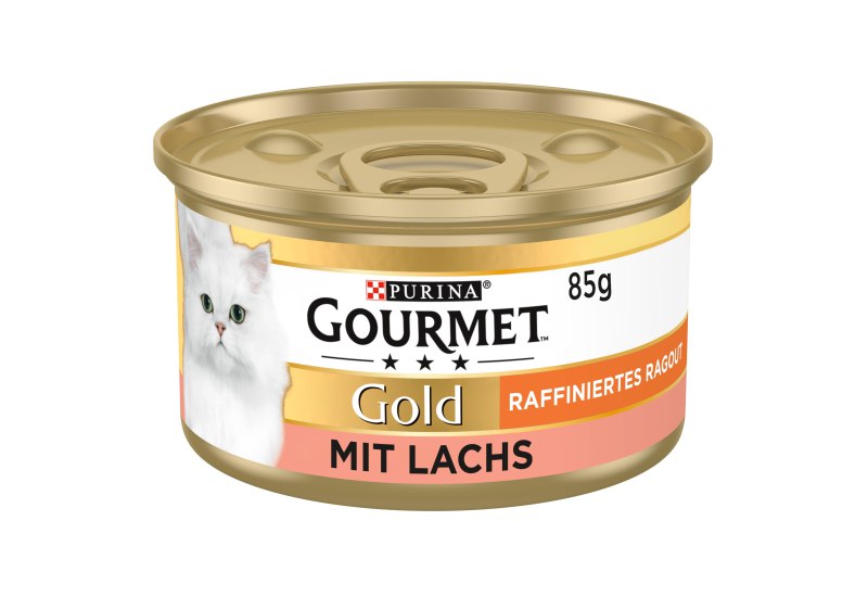 Hochwertiges PURINA GOURMET Gold Raffiniertes Ragout Katzenfutter mit Lachs im 12er Pack. Perfekte Mahlzeit für deine Katze! #Katzenfutter #PURINA #GourmetGold #Haustier #Weihnachten #Geschenk #Rabatt - Jetzt bei Amazon kaufen!