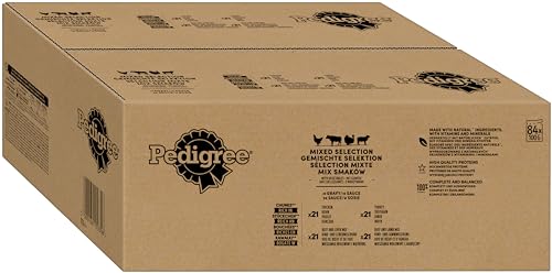 Pedigree Adult Hundenassfutter Vital Protection, 84 Portionsbeutel, 84x100g. Nassfutter in Sauce mit Huhn, Rind, Lamm und Truthahn. #Pedigree #Hundefutter #VitalProtection #Tierliebe #Weihnachten #Geschenk #Coupon - Jetzt bei Amazon kaufen!