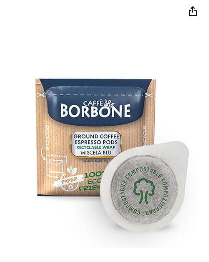 Genieße 150 Caffe Borbone Kaffeepads im Blue Blend, kompostierbare Kapseln mit recyclebarem Verpackungsmaterial. #CaffeBorbone #Kaffeepads #BlueBlend #KaffeeLiebe #Deutschland #Geschenk #Deals - Jetzt bei Amazon kaufen!