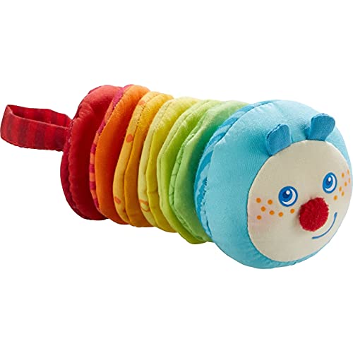 HABA Ratterfigur Raupe Mina, farbenfrohes Baby-Spielzeug mit Rattermotor. Ideal ab 6 Monaten. #HABA #BabySpielzeug #RaupeMina #Spielzeug #Weihnachten #Geschenk #Angebot - Jetzt bei Amazon kaufen!