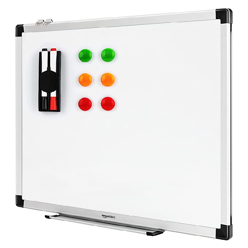 Magnetisches Whiteboard mit Stiftablage und Aluminiumleisten für den Bürobedarf. Ideal für Präsentationen. #AmazonBasics #Magnettafel #Büromaterial #Angebote #Weihnachten #Geschenk #Deals - Jetzt bei Amazon kaufen!