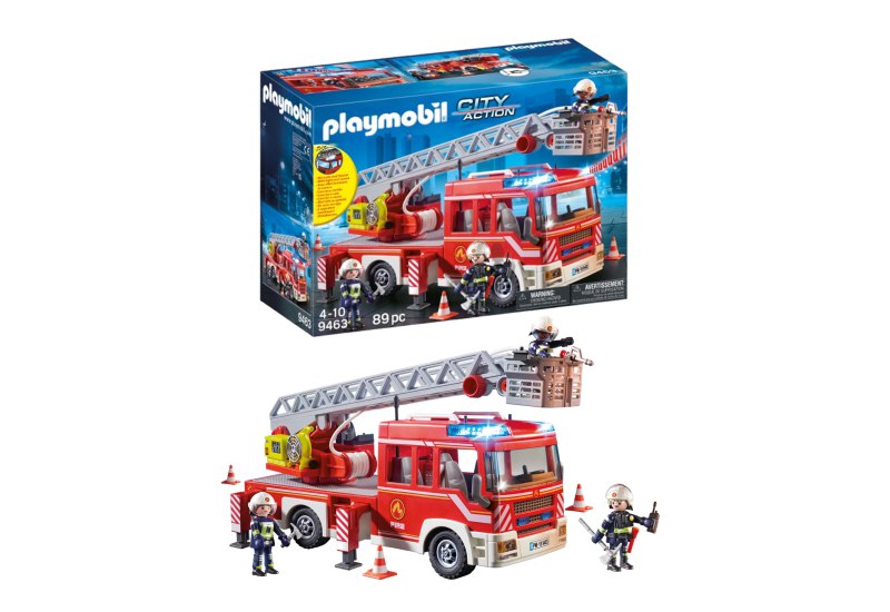 PLAYMOBIL City Action 9463 Feuerwehr-Leiterfahrzeug mit Licht und Sound für ab 5 Jahren. Jetzt zum Aktionspreis von 52,99€! #PLAYMOBIL #Feuerwehr #Spielzeug #Angebot #Weihnachten #Geschenk #Angebot - Jetzt bei Amazon kaufen!