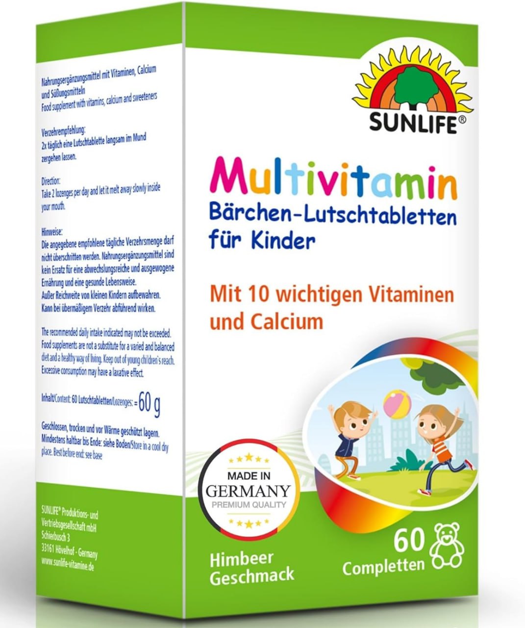 SUNLIFE Multivitamin Kinder Barchen 60 Lutschtabletten für eine gesunde Ernährung. #SUNLIFE #Multivitamin #Kinder #Gesundheit #Weihnachten #Geschenk #Coupon - Jetzt bei Amazon kaufen!