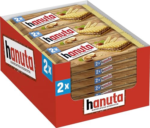 Hanuta 18x44g - leckere Haselnuss-Schnitten mit knusprigen Waffeln. Perfekt für unterwegs oder als Snack zwischendurch! #Hanuta #Haselnuss #Waffeln #Snacktime #Weihnachten #Geschenk #Coupon - Jetzt bei Amazon kaufen!