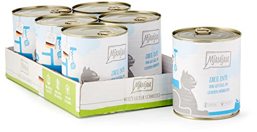 MjAMjAM Premium Nassfutter für Katzen mit zarter Ente und Geflügel, leckeren Möhrchen. Getreidefrei, viel Fleisch. #MjAMjAM #Nassfutter #Katzenfutter #Ente #Weihnachten #Geschenk #Schnäppchen - Jetzt bei Amazon kaufen!