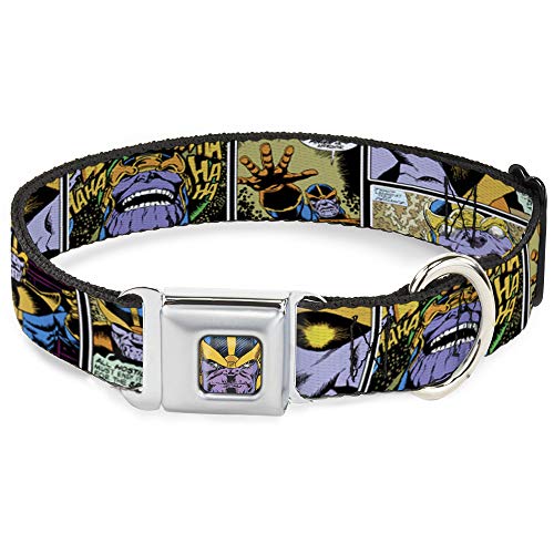 Hochwertiges Hundehalsband mit Sicherheitsgurt-Schnalle und coolen Comic-Szenen von Thanos. Verstellbar von 22,9 bis 38,1 cm, 2,5 cm breit. #Hundehalsband #Thanos #Sicherheit #Hundebedarf #Weihnachten #Geschenk #Deals - Jetzt bei Amazon kaufen!