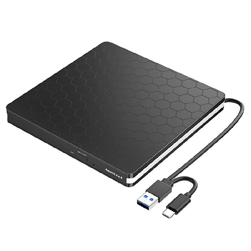 Kompaktes externes DVD-Laufwerk mit USB-C-Anschluss. Kompatibel mit CD und DVD. Schnelle Datenübertragung dank USB 3.0. #Amicool #DVDLaufwerk #USB3.0 #Technologie #Deutschland #Geschenk #Preisfehler - Jetzt bei Amazon kaufen!