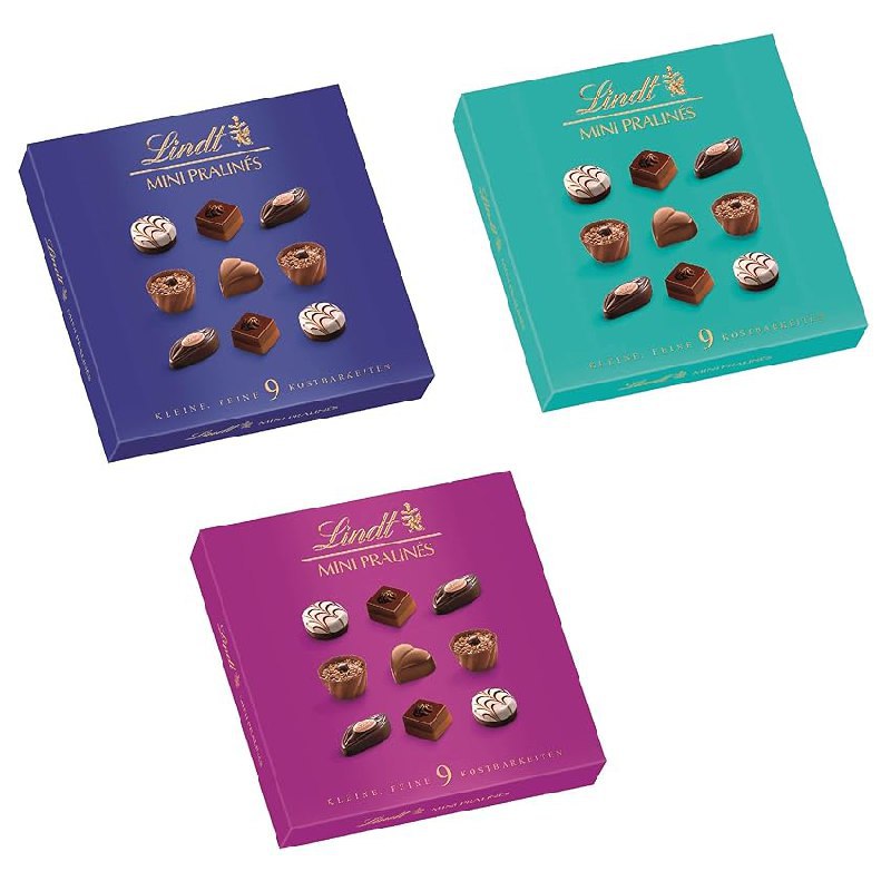 Genießen Sie die Lindt Schokolade Mini Pralinen in drei Varianten. 20 Schachteln à 44g zum Sparpreis von 67,53€. #Lindt #Schokolade #Pralinen #Genuss #Weihnachten #Geschenk #Rabatt - Jetzt bei Amazon kaufen!