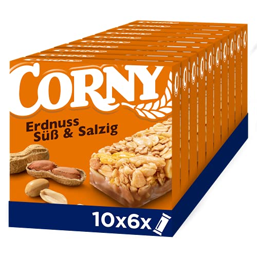 Corny Classic Riegel mit gerösteten Erdnüssen und salzigem Geschmack. Ideal für unterwegs! #Corny #Riegel #Snack #Sparabo #Weihnachten #Geschenk #Coupon - Jetzt bei Amazon kaufen!