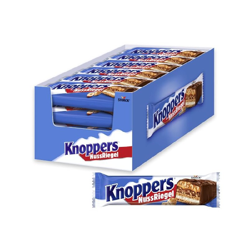 Knoppers NussRiegel 24x40g in schokoladiger Milch- und Nugatcreme. Jetzt nur 10,51€ statt 17,98€. Schnell zugreifen! #Knoppers #NussRiegel #Schokoriegel #Angebot #Deutschland #Geschenk #Preisfehler - Jetzt bei Amazon kaufen!