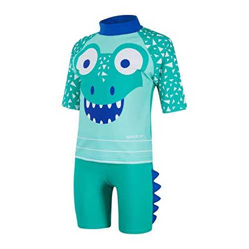 Top und Short für Kinder von Speedo in Weiß, Größe 6-9 M. Ideale Kleidung für den Schwimmspaß. #Speedo #Kinderkleidung #Schwimmbekleidung #SommerSpaß #Deutschland #Geschenk #Coupon - Jetzt bei Amazon kaufen!