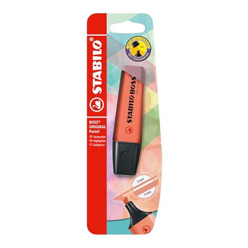 STABILO BOSS ORIGINAL Pastel Textmarker in Korallrot. Ideal fürs Markieren und Hervorheben. #STABILO #Textmarker #Pastel #Korallrot #Weihnachten #Geschenk #Preisfehler - Jetzt bei Amazon kaufen!