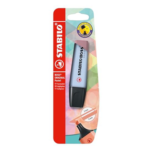 STABILO BOSS ORIGINAL Pastel Textmarker in Wolkenblau. Ideal fürs Markieren von Texten und Notizen. #STABILO #Textmarker #Pastel #Schule #Weihnachten #Geschenk #Angebot - Jetzt bei Amazon kaufen!