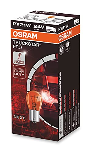 OSRAM TRUCKSTAR PRO PY21W bietet 120% mehr Helligkeit. Ideal für LKWs, mit 24V und 10 Lampen. #OSRAM #LKW #Halogen #Beleuchtung #Weihnachten #Geschenk #Schnäppchen - Jetzt bei Amazon kaufen!