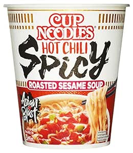 Nissin Cup Noodles Hot Chili Spicy, Soup Style Instant-Nudeln, mit Chilis, Sesam Gemüse, schnell zubereitet im Becher. #Nissin #Instantnudeln #Asiatisch #Lecker #Weihnachten #Geschenk #Rabatt - Jetzt bei Amazon kaufen!