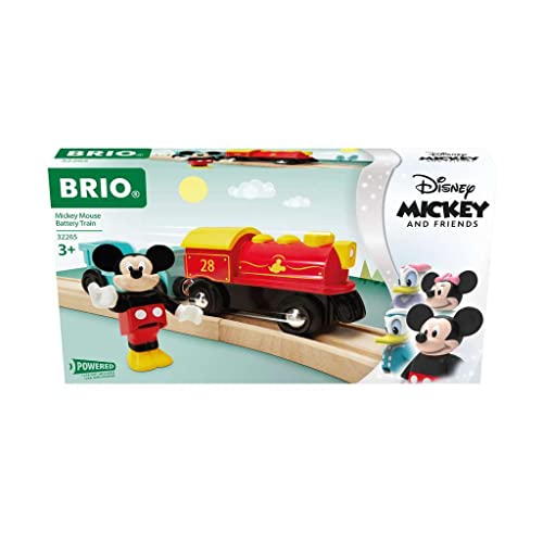 BRIO 32265 Batteriebetriebener Micky Maus Zug - Farbenfrohe Batterielok mit Waggon und Micky Maus als BRIO-Figur - Kompatibel mit Allen Produkten der BRIO World #BRIO #MickyMaus #Spielzeug #Angebote #Weihnachten #Geschenk #Deals - Jetzt bei Amazon kaufen!