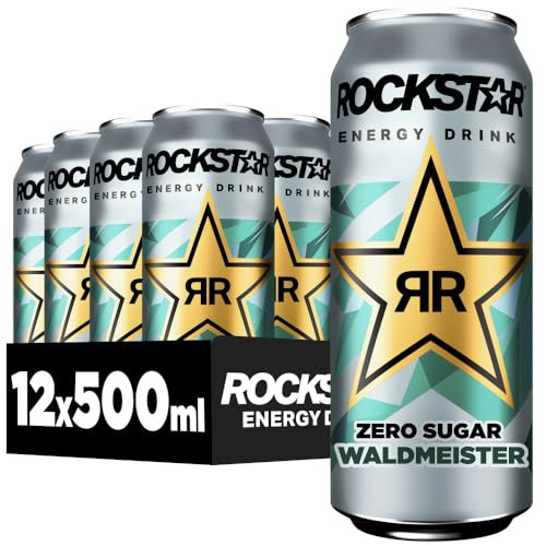 Rockstar Energy Drink Waldmeister - Erfrischungsgetränk mit Koffein in der praktischen 12er-Packung. Ideal für unterwegs! #Rockstar #EnergyDrink #Waldmeister #Sparangebot #Weihnachten #Geschenk #Preisfehler - Jetzt bei Amazon kaufen!