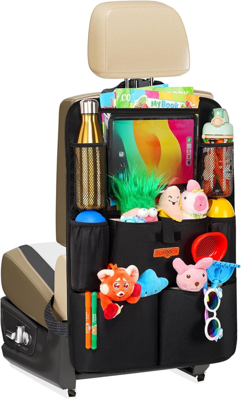 SURDOCA Autositz-Organizer für Auto-Rücksitz mit 8 Taschen und Tablet-Halterung. Ideale Aufbewahrung für Kinderspielzeug und mehr. #SURDOCA #AutositzOrganizer #Kinderspielzeug #Autozubehör #Weihnachten #Geschenk #Deals - Jetzt bei Amazon kaufen!