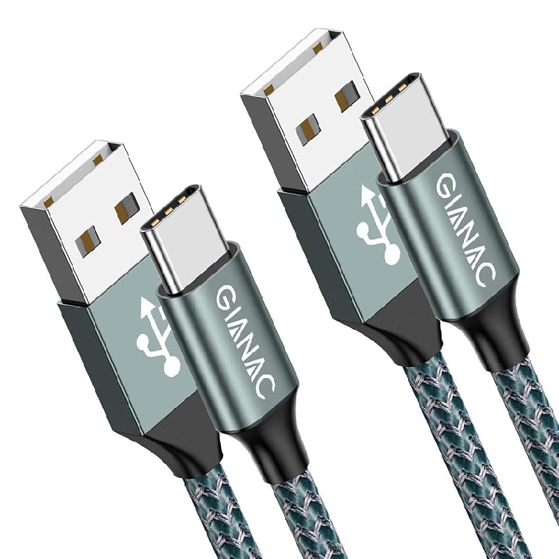 Hochwertiges GIANAC USB C Kabel, 2 Stück 2m 3.1A. Schnellladen und Synchronisieren mit Nylonummantelung. Perfekt für unterwegs. #GIANAC #USBKabel #Schnellladung #Sale #Deutschland #Geschenk #Preisfehler - Jetzt bei Amazon kaufen!