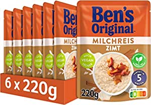 Hol dir den leckeren BENS ORIGINALTM Express Milchreis mit Zimt im 6er-Pack! Schnell zubereitet und perfekt für zwischendurch. #BENSORIGINAL #Milchreis #Zimt #SparAbo #Deutschland #Geschenk #Angebot - Jetzt bei Amazon kaufen!