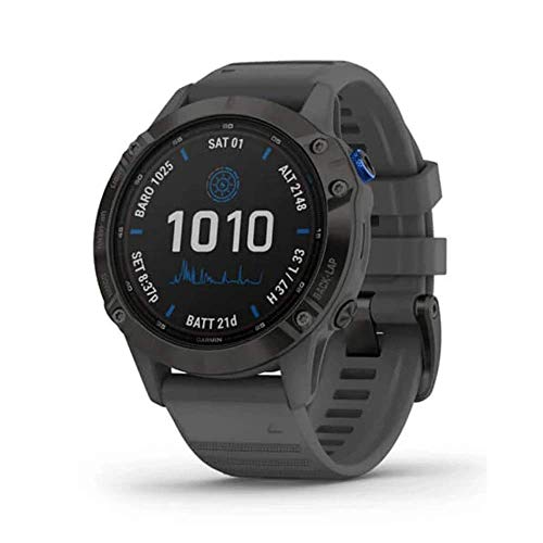 Garmin Fenix 6 Pro Solar Smartwatch in Schiefergrau/Schwarz. Ultimative Outdoor-Uhr mit Solarladung und vielen Funktionen. #Garmin #Fenix6 #Smartwatch #Outdoor #Deutschland #Geschenk #Deals - Jetzt bei Amazon kaufen!