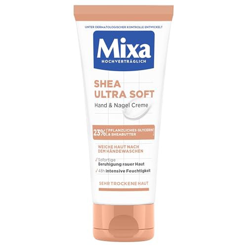 Mixa Shea Ultra Soft Hand Nagelcreme - pflegt trockene, raue Hände mit Glycerin und Sheabutter. Schutz und Pflege. #Mixa #Handpflege #Sheabutter #Gesundheit #Deutschland #Geschenk #Angebot - Jetzt bei Amazon kaufen!