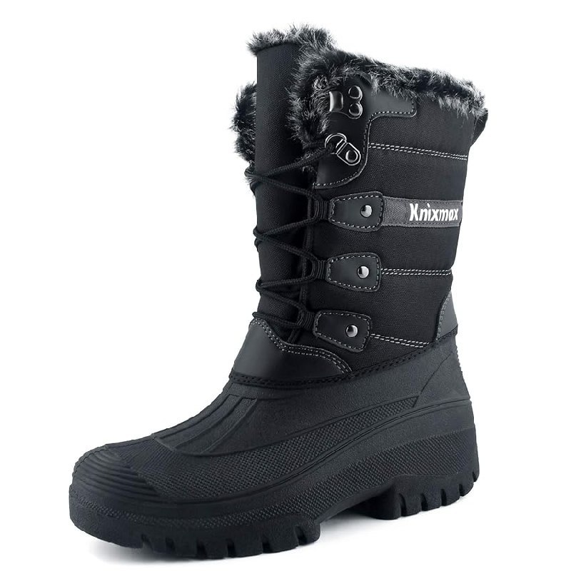 Damen Schneestiefel von Knixmax, warm gefüttert und rutschfest für den Winter. Nur 42,99€ statt 59,99€ -28Rabatt. #Knixmax #Schneestiefel #Winter #Angebot #Weihnachten #Geschenk #Rabatt - Jetzt bei Amazon kaufen!