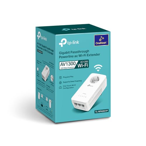 TP-Link TL-WPA8631P WLAN Powerline Adapter mit Dualband WLAN 1200Mbits und AV1300 Powerline. 3 Gigabit Ports, ideal als Zusatzeinheit. #TPLink #Powerline #WLAN #Technologie #Deutschland #Geschenk #Deals - Jetzt bei Amazon kaufen!