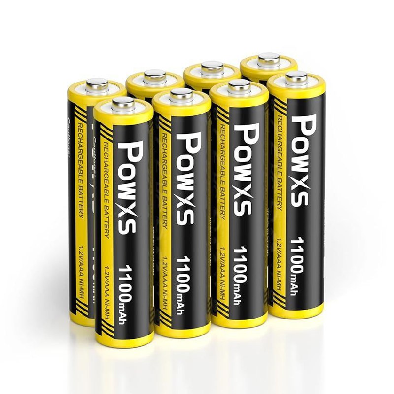 POWXS AAA Akku - 8 Stück wiederaufladbar, 1100mAh, 1.2V NiMH. Ideal für häufig genutzte Geräte. #POWXS #Akku #Wiederaufladbar #Elektronik #Deutschland #Geschenk #Deals - Jetzt bei Amazon kaufen!